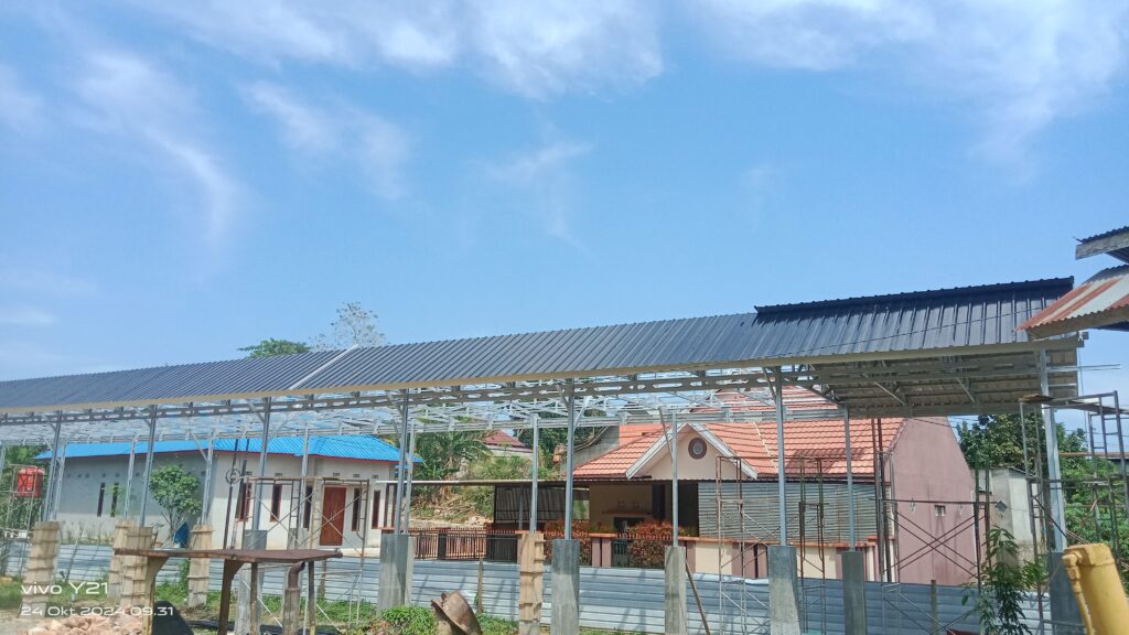 Jasa pemasangan kanopi baja ringan modern untuk rumah dan ruko di Kendari